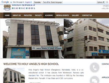 Tablet Screenshot of holyangelshighschool.org